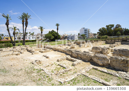 the archaeological site of Kition in Larnaka, Cyprus the archaeological site of Kition in Larnaka, Cyprus 139665308