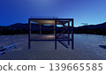 3DCG images of a tsunami/flood evacuation drill to higher ground and an evacuation tower; flooded, no people. 139665585