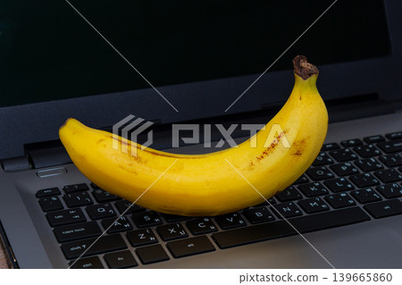 Banana as a healthy office snack supporting energy focus productivity and balanced workplace routine Banana as a healthy office snack supporting energy focus productivity and balanced workplace routine 139665860