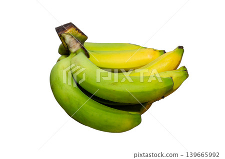Banana diet fruit isolsted on white background 139665992