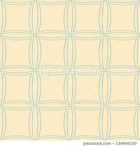Geometric pattern design featuring a grid of soft beige squares outlined with thin blue lines, creating a visually appealing and symmetrical background texture Geometric pattern design featuring a grid of soft beige squares outlined with thin blue lines, creating a visually appealing and symmetrical background texture 139666100