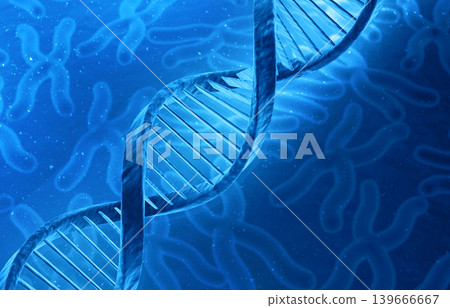 DNA structure on science background 139666667