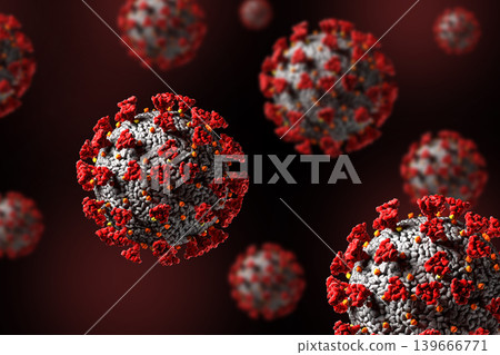 Hantavirus 2026. Andes virus close up Hantavirus 2026. Andes virus close up 139666771