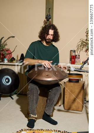 Recording session showcasing hand positioning and rhythm techniques Recording session showcasing hand positioning and rhythm techniques 139667775