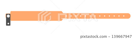 Orange vinyl wristbands used at events, etc. (before attachment) Orange vinyl wristbands used at events, etc. (before attachment) 139667947