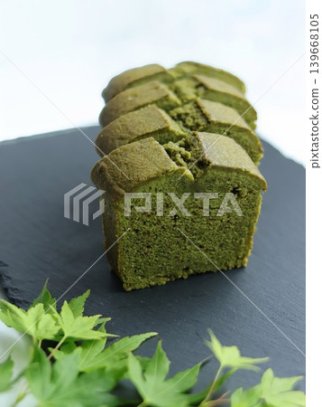 Matcha pound cake Matcha pound cake 139668105