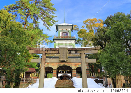 【石川縣】大山神社的銀色大門 139668524