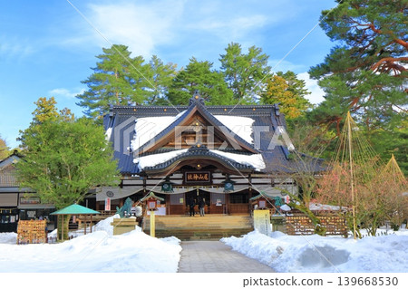 【石川縣】大山神社正殿,銀裝素裹。 【石川縣】大山神社正殿,銀裝素裹。 139668530