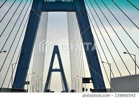 Meiko Triton Bridge on the Ise Bay Expressway Meiko Triton Bridge on the Ise Bay Expressway 139668542