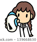 藥劑師說明如何使用鼻噴劑的簡單插圖。 139668630