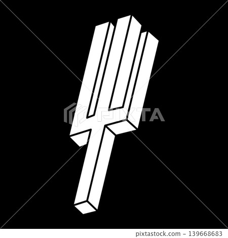 Impossible object. Optical illusion shape. 3d illustration. Escher paradox. Impossible object. Optical illusion shape. 3d illustration. Escher paradox. 139668683