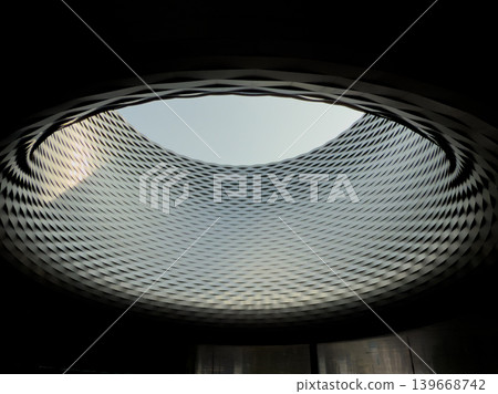 Abstract Architectural Skylight Mesh Grid Ceiling Abstract Architectural Skylight Mesh Grid Ceiling 139668742