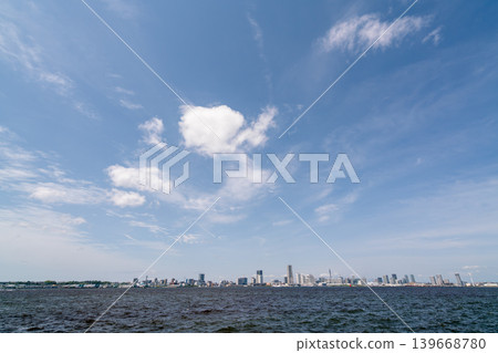 Kanagawa Prefecture: Japanese Urban Landscape - Yokohama Minato Mirai under a clear blue sky in spring (April 2026) Kanagawa Prefecture: Japanese Urban Landscape - Yokohama Minato Mirai under a clear blue sky in spring (April 2026) 139668780