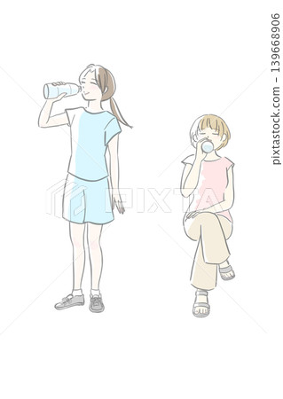 woman hydrating woman hydrating 139668906