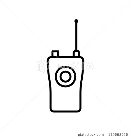 Vintage Handheld Transceiver Walkie-Talkie Icon Vintage Handheld Transceiver Walkie-Talkie Icon 139668926