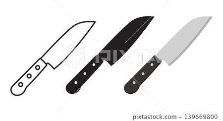 Kitchen knife icon set collection in flat style. Cutting tool vector illustration on isolated background. Cooking equipment sign business concept. Kitchen knife icon set collection in flat style. Cutting tool vector illustration on isolated background. Cooking equipment sign business concept. 139669800