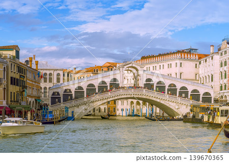 Grand Canal and Rialto Bridge, Venice, Italy Grand Canal and Rialto Bridge, Venice, Italy 139670365