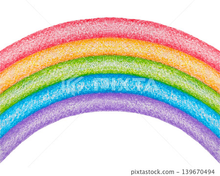 Colorful hand-drawn rainbow illustration Colorful hand-drawn rainbow illustration 139670494
