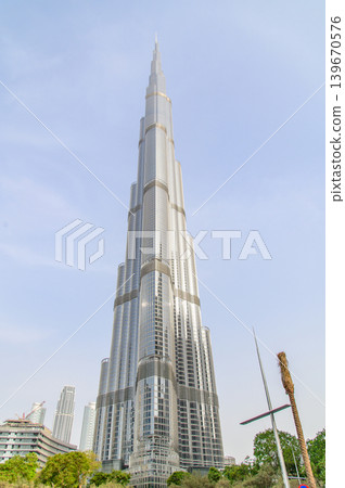 A very beautiful view of the Burj Khalifa in Dubai. A very beautiful view of the Burj Khalifa in Dubai. 139670576