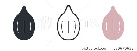 小蔥黑白線條藝術彩色圖示集插畫素材 小蔥黑白線條藝術彩色圖示集插畫素材 139670632