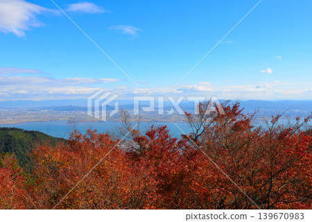 Lake Biwa and Shiga Prefecture as seen from Mount Hiei Lake Biwa and Shiga Prefecture as seen from Mount Hiei 139670983