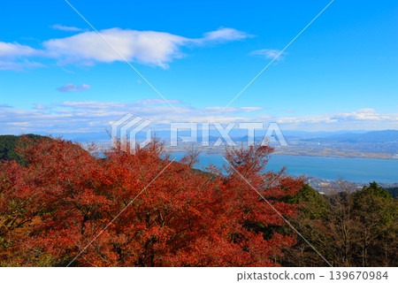 Lake Biwa and Shiga Prefecture as seen from Mount Hiei Lake Biwa and Shiga Prefecture as seen from Mount Hiei 139670984
