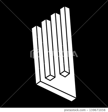 Optical illusion shapes. Optical art object. Sacred geometry. Escher paradox. Impossible figures. Line art. Optical illusion shapes. Optical art object. Sacred geometry. Escher paradox. Impossible figures. Line art. 139671038
