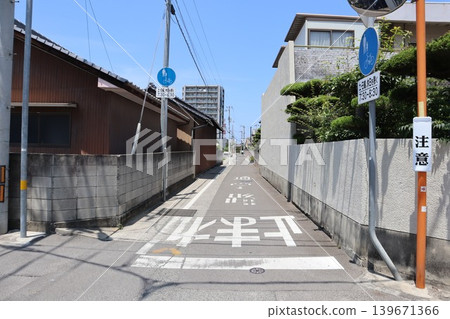 大田區的住宅區和道路標線 大田區的住宅區和道路標線 139671366