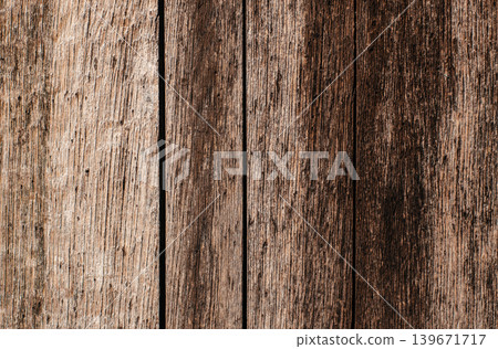 Old wooden planks texture background with rustic weathered surface 139671717