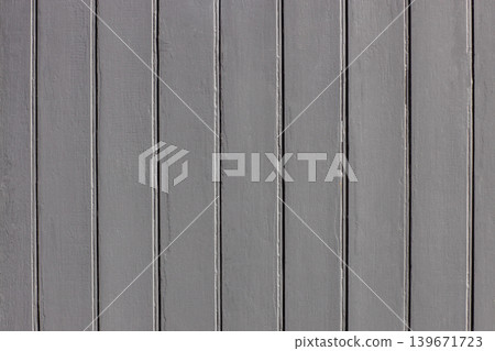 Gray wooden wall texture background with vertical painted planks Gray wooden wall texture background with vertical painted planks 139671723