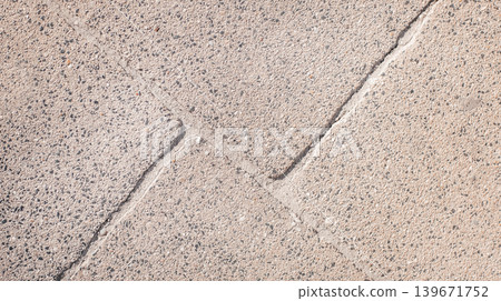 Light concrete pavement texture with geometric sidewalk pattern background Light concrete pavement texture with geometric sidewalk pattern background 139671752