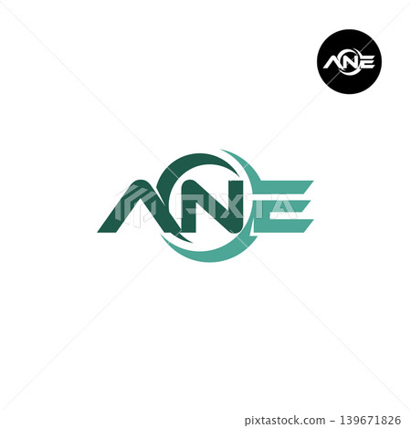 Letter ANE Logo Design Readymade Initial Letter ANE Logo Design Readymade Initial 139671826