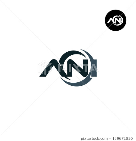 Letter ANI Logo Design Readymade Initial Letter ANI Logo Design Readymade Initial 139671830