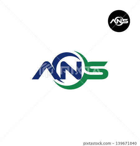Letter ANS Logo Design Readymade Initial Letter ANS Logo Design Readymade Initial 139671840