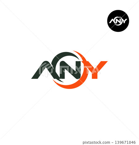 Letter ANY Logo Design Readymade Initial Letter ANY Logo Design Readymade Initial 139671846