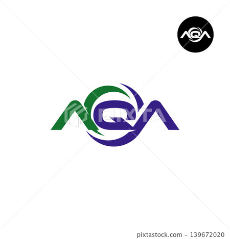 Letter AQA Logo Design Readymade Initial Letter AQA Logo Design Readymade Initial 139672020