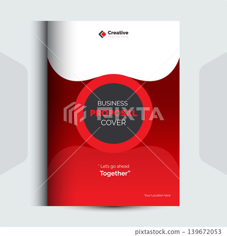 Corporate Business Proposal cover Design Template Corporate Business Proposal cover Design Template 139672053