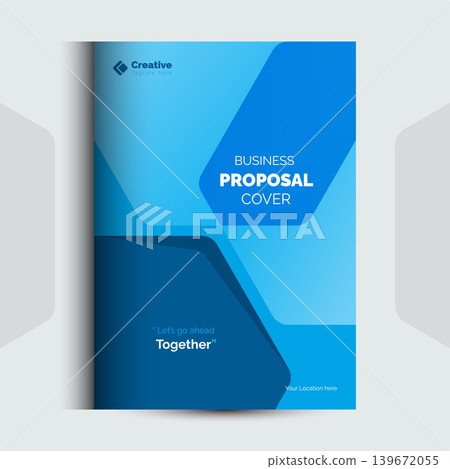 Corporate Business Proposal cover Design Template 139672055