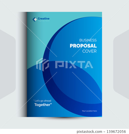 Corporate Business Proposal cover Design Template Corporate Business Proposal cover Design Template 139672056