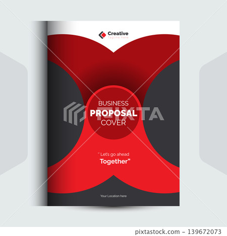 Corporate Business Proposal cover Design Template Corporate Business Proposal cover Design Template 139672073