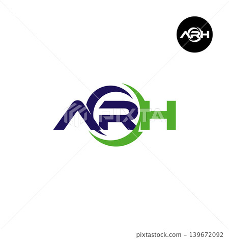 Letter ARH Logo Design Readymade Initial Letter ARH Logo Design Readymade Initial 139672092