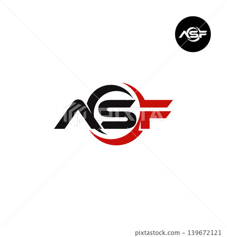 Letter ASF Logo Design Readymade Initial Letter ASF Logo Design Readymade Initial 139672121