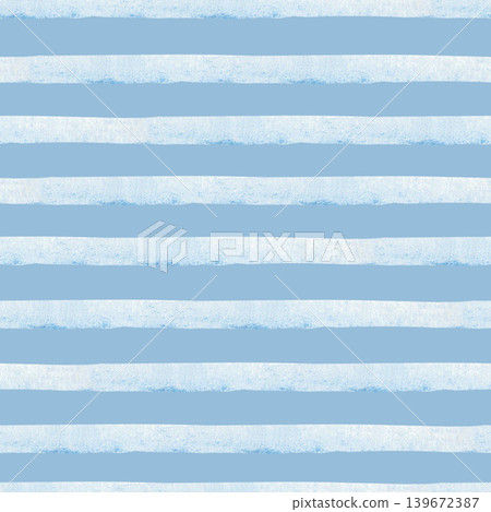 Blue watercolor horizontal stripe seamless pattern on a dark blue background. Hand painted texture. Great for packaging, textile and clean nautical or baby-themed designs. Blue watercolor horizontal stripe seamless pattern on a dark blue background. Hand painted texture. Great for packaging, textile and clean nautical or baby-themed designs. 139672387