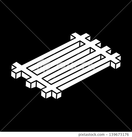 Optical illusion shape. Sacred geometry. Impossible figures. Escher style. Line art. Optical illusion shape. Sacred geometry. Impossible figures. Escher style. Line art. 139673176
