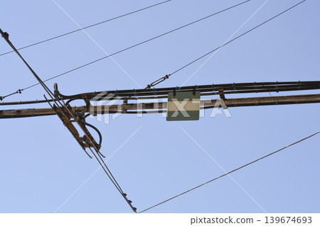 Tramway Overhead Power Lines and Junction Tramway Overhead Power Lines and Junction 139674693