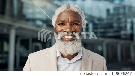 Face, smile and mature business black man in lobby of glass office for corporate employment or career closeup. Portrait, professional and confidence with happy CEO, manager or executive at work Face, smile and mature business black man in lobby of glass office for corporate employment or career closeup. Portrait, professional and confidence with happy CEO, manager or executive at work 139676247