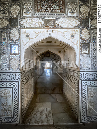 The famous Amber Fort, the fortified residence of Raja Man Singh I in the northern suburbs of Jaipur, India The famous Amber Fort, the fortified residence of Raja Man Singh I in the northern suburbs of Jaipur, India 139677612