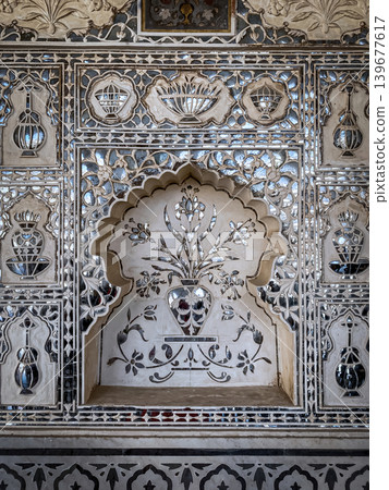 The famous Amber Fort, the fortified residence of Raja Man Singh I in the northern suburbs of Jaipur, India The famous Amber Fort, the fortified residence of Raja Man Singh I in the northern suburbs of Jaipur, India 139677617