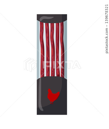 Cartoon vector illustration of packaged meat snack sticks isolated on a white background for food product design. Cartoon vector illustration of packaged meat snack sticks isolated on a white background for food product design. 139678321