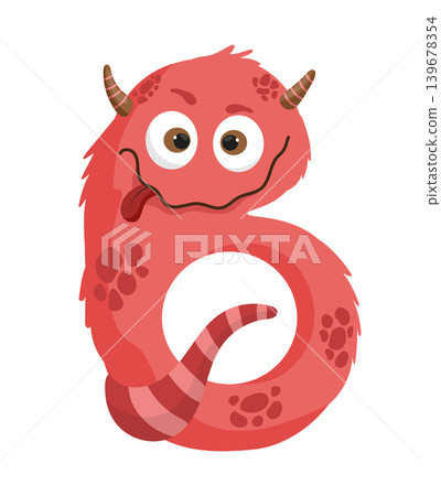 Red Monster Letter B Red Monster Letter B 139678354